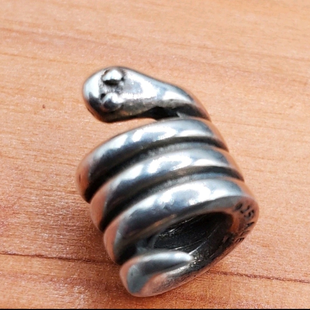 Pandora Silver Snake Charm 925 Ale